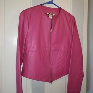 Pink Leather Jacket